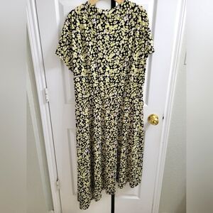 Eloquii Floral Asymmetrical Dress